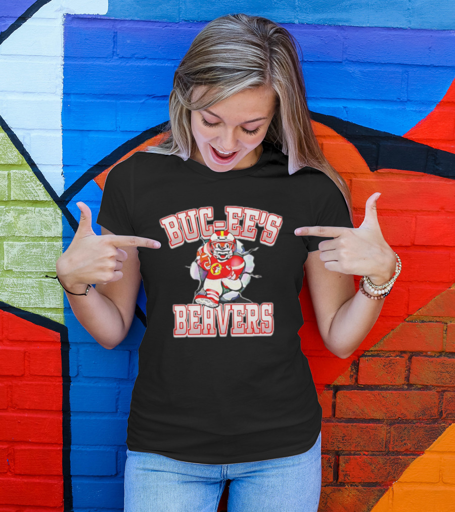 Buc-ee’s Beavers Football Logo Mascot T-Shirt