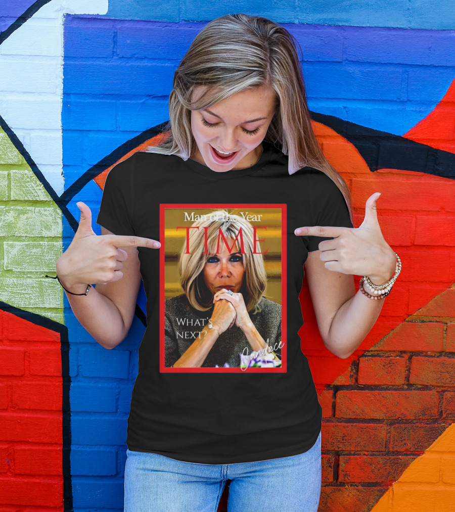 Candace Owens Brigitte Macron Man Of The Year Time T-Shirt