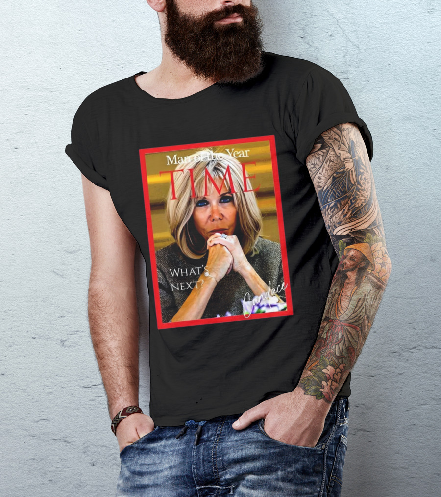 Candace Owens Brigitte Macron Man Of The Year Time T-Shirt