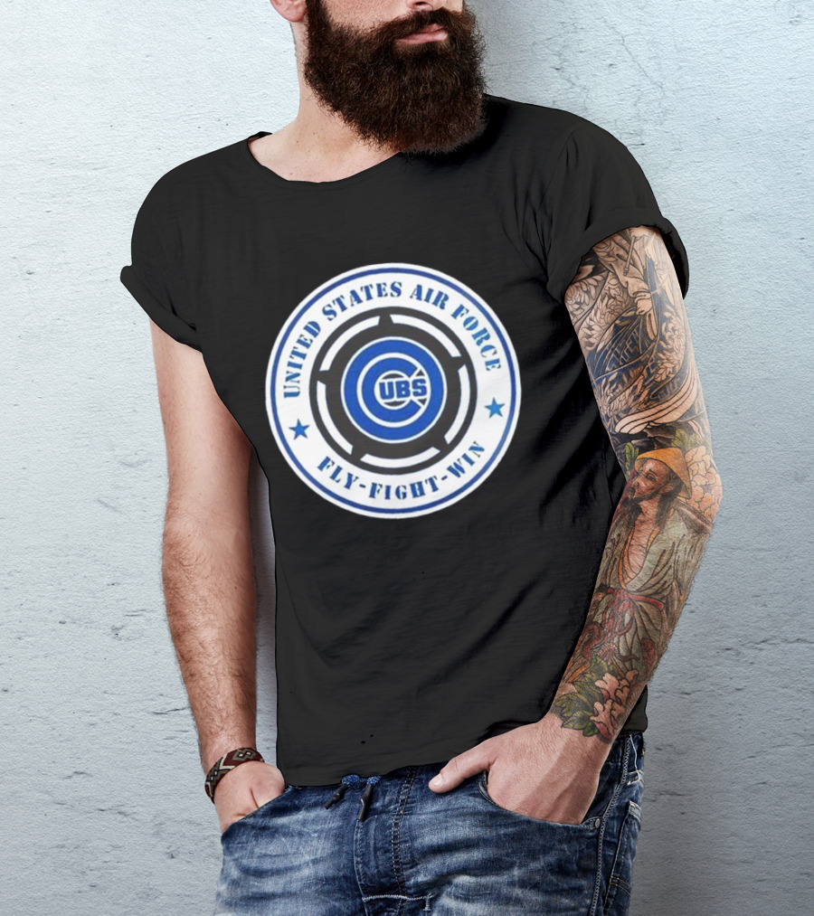 Chicago Cubs United States Air Force Fly Fight Win Military Appreciation Night 2025 T-Shirt