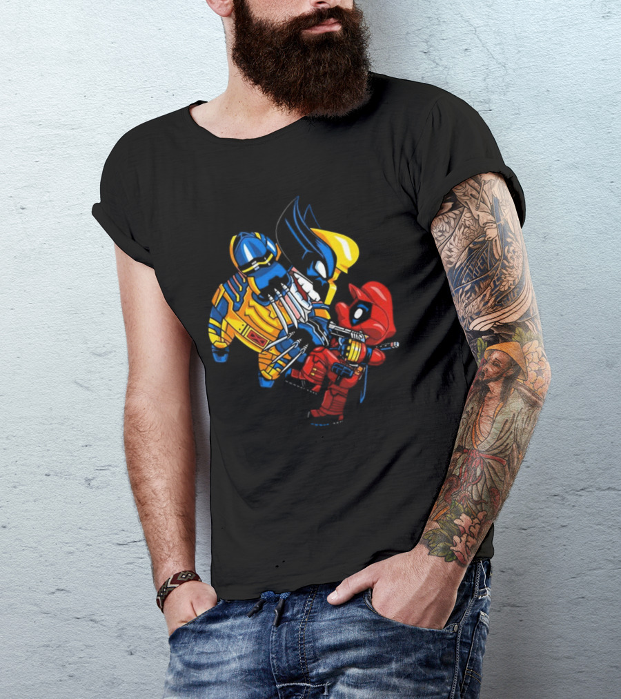 Deadplumber And Warverine Mashup Battle T-Shirt