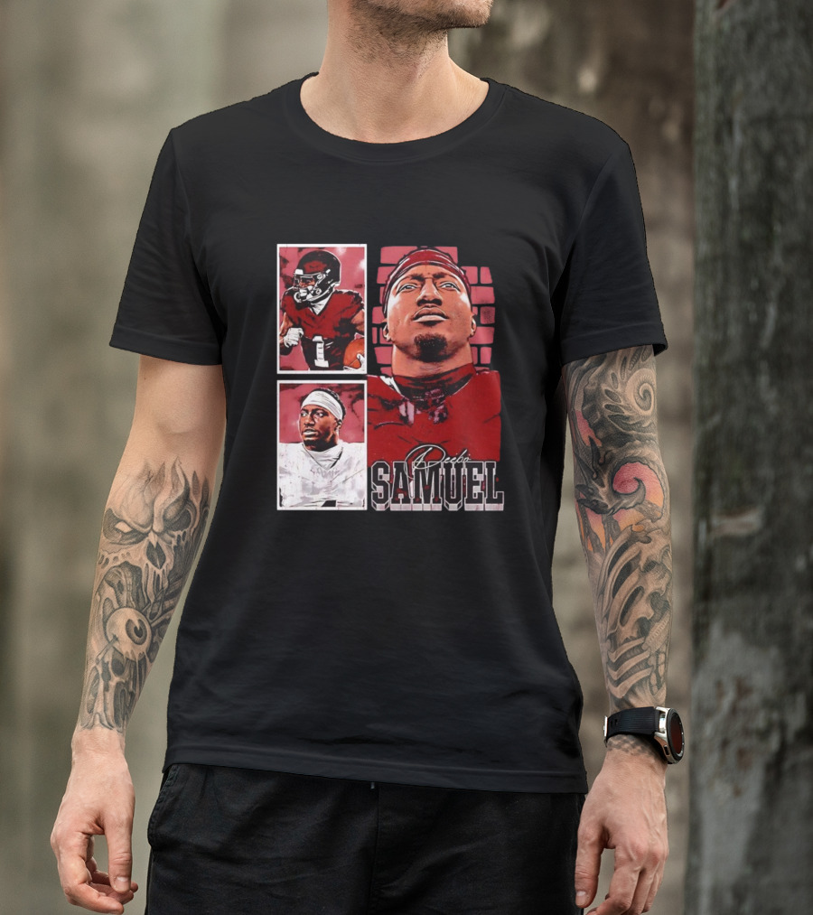 Deebo Samuel Washington Commanders NFLPA Football Signature Vintage T-Shirt