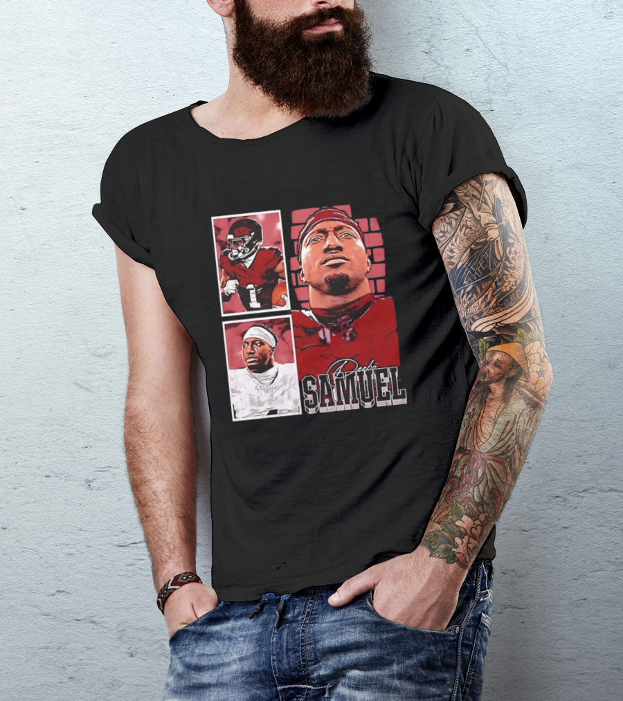 Deebo Samuel Washington Commanders NFLPA Football Signature Vintage T-Shirt