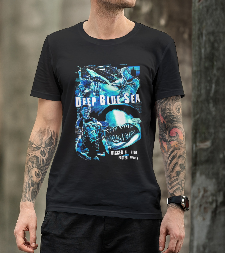 Deep Blue Sea Bigger Smarter Faster Meaner T-Shirt