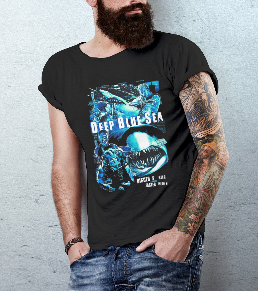 Deep Blue Sea Bigger Smarter Faster Meaner T-Shirt