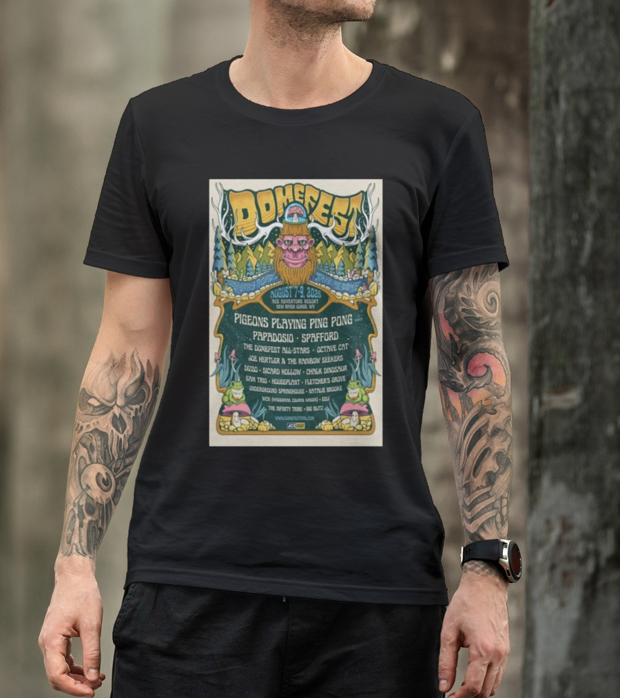 Domefest Live In New River Gorge, WV August 7-9 2025 T-Shirt