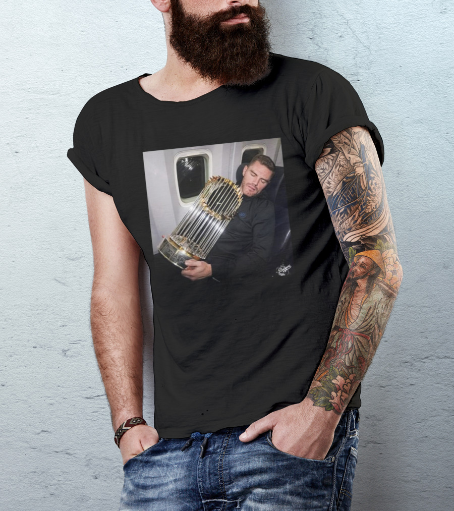 Freddie Freeman Sleep With World Series Title T-Shirt