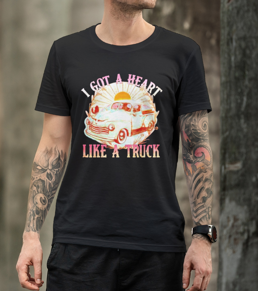Heart Like A Truck Western Boho Sunset Desert T-Shirt