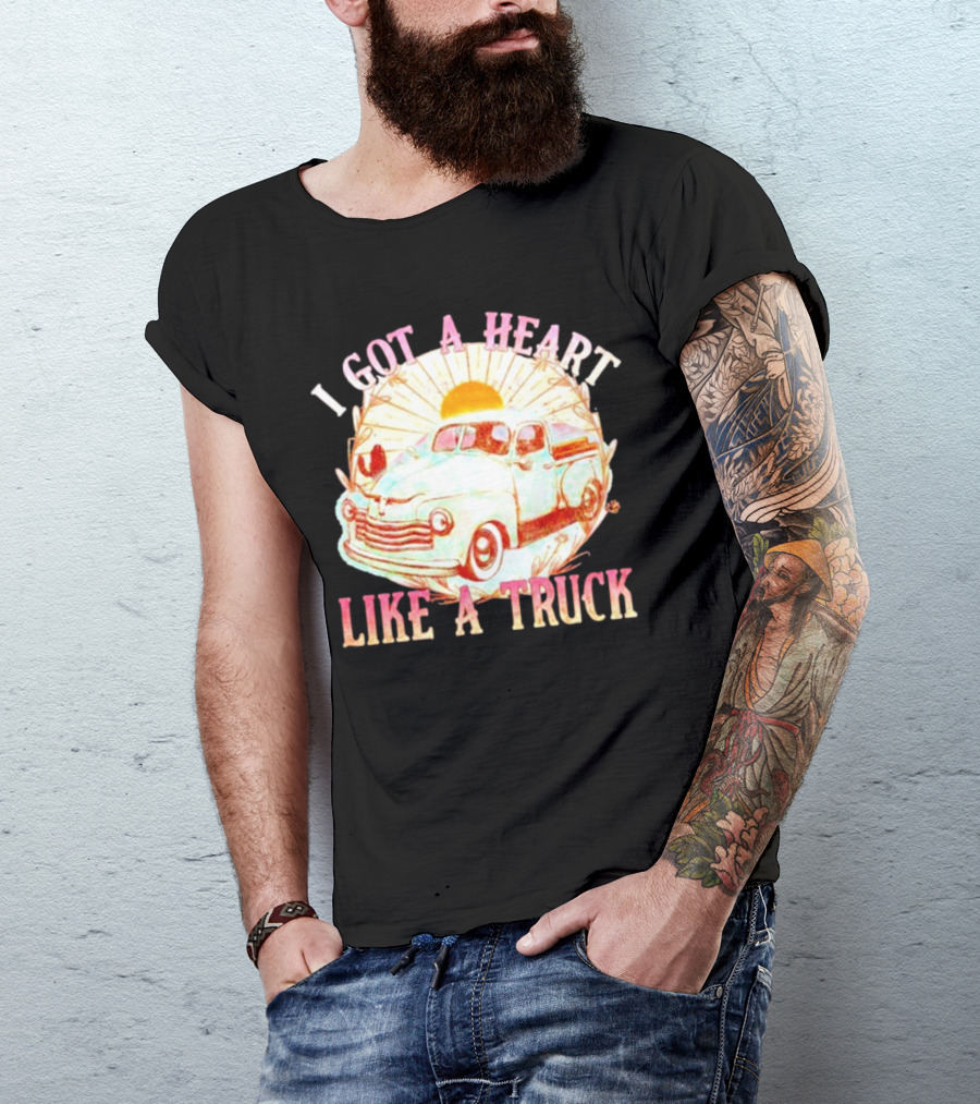 Heart Like A Truck Western Boho Sunset Desert T-Shirt