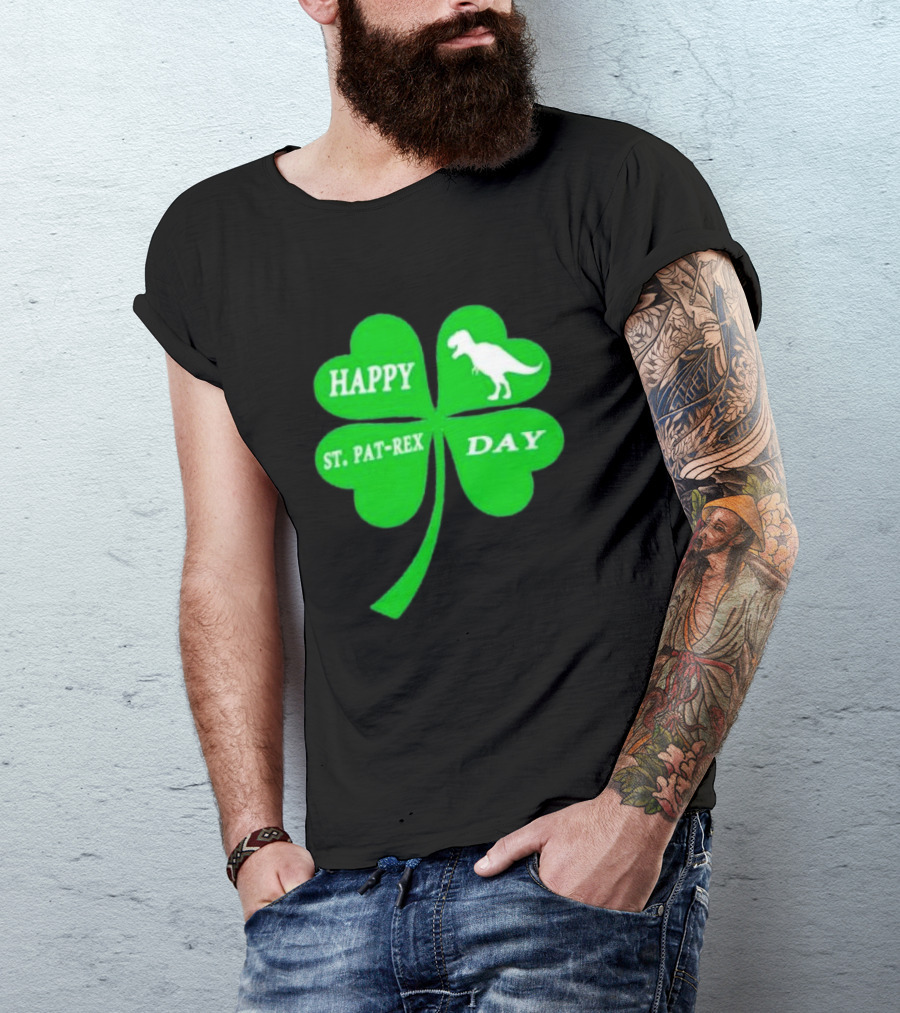 Happy St Pat-rex Day Shamrock T-Shirt