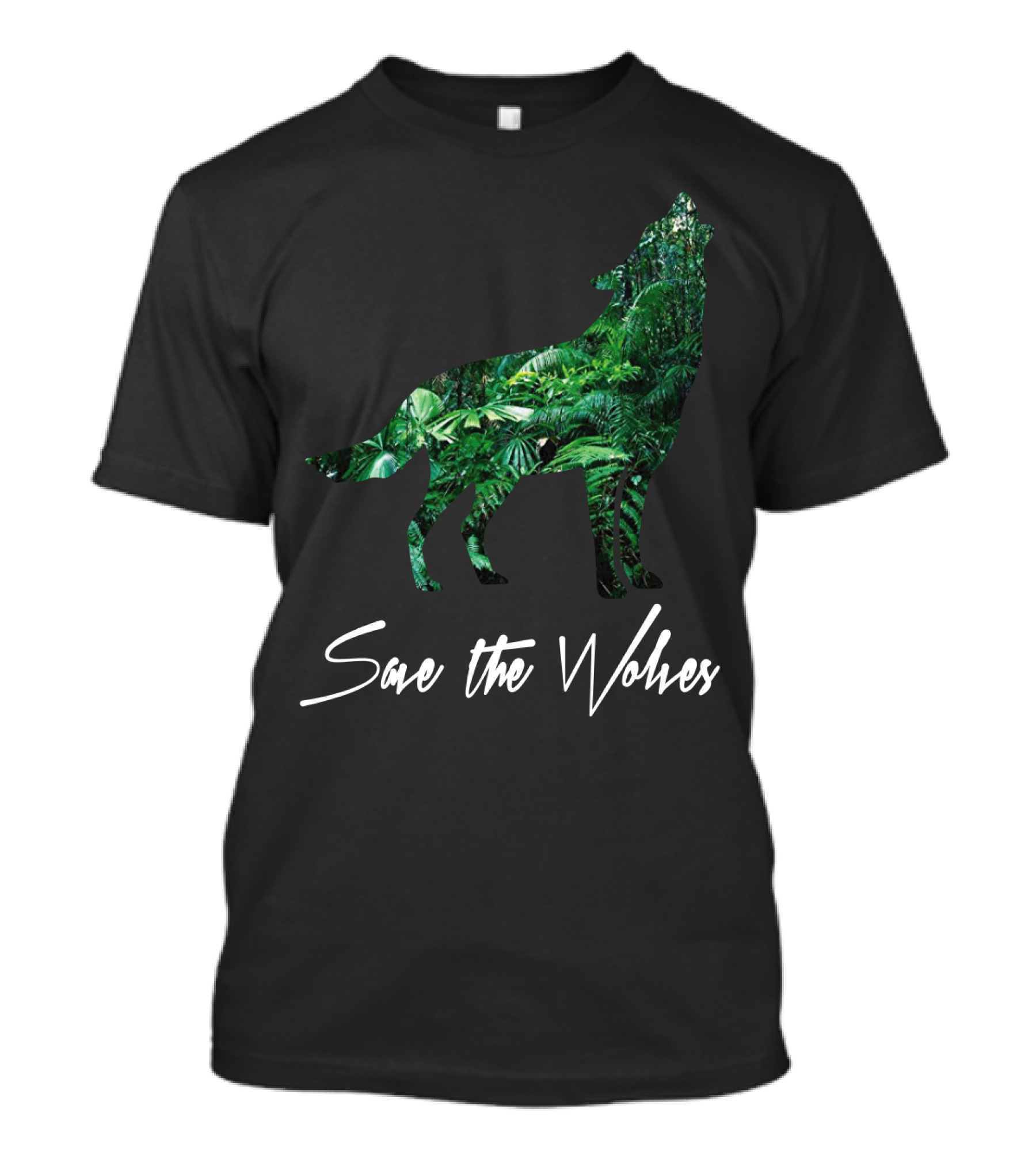 Save The Wolves Forest Conservation Wolf T-Shirt