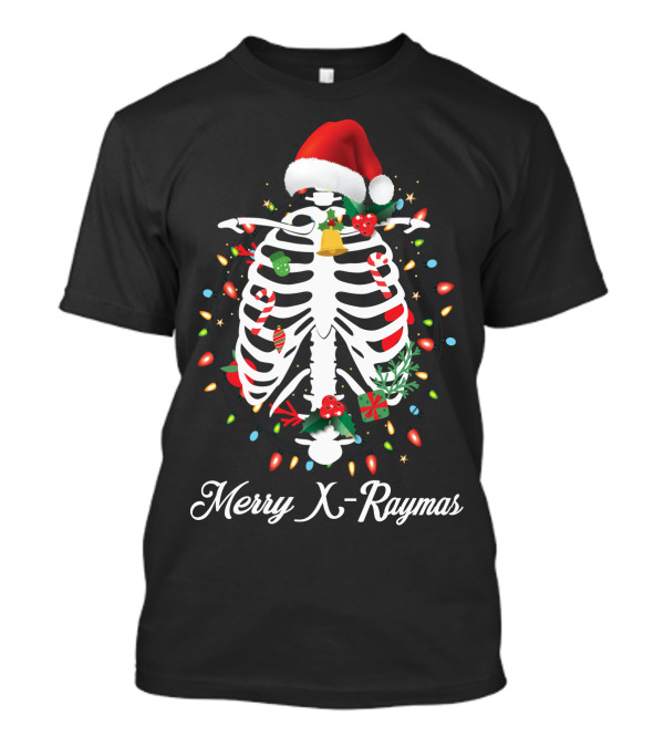 Merry X-Raymas Christmas For Cardiologist T-Shirt
