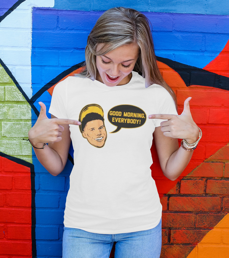 Juan Soto Good Morning Everybody Speech Bubble T-Shirt