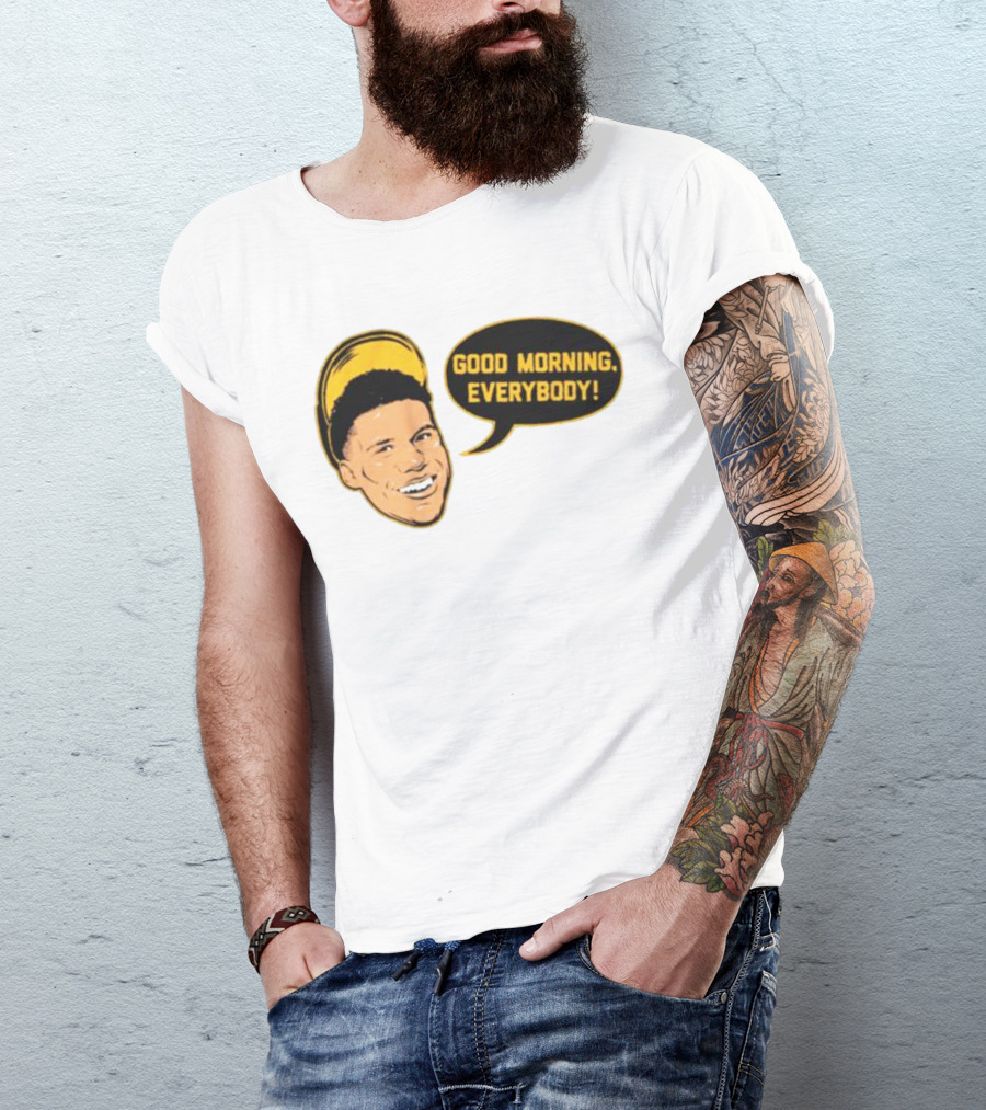 Juan Soto Good Morning Everybody Speech Bubble T-Shirt