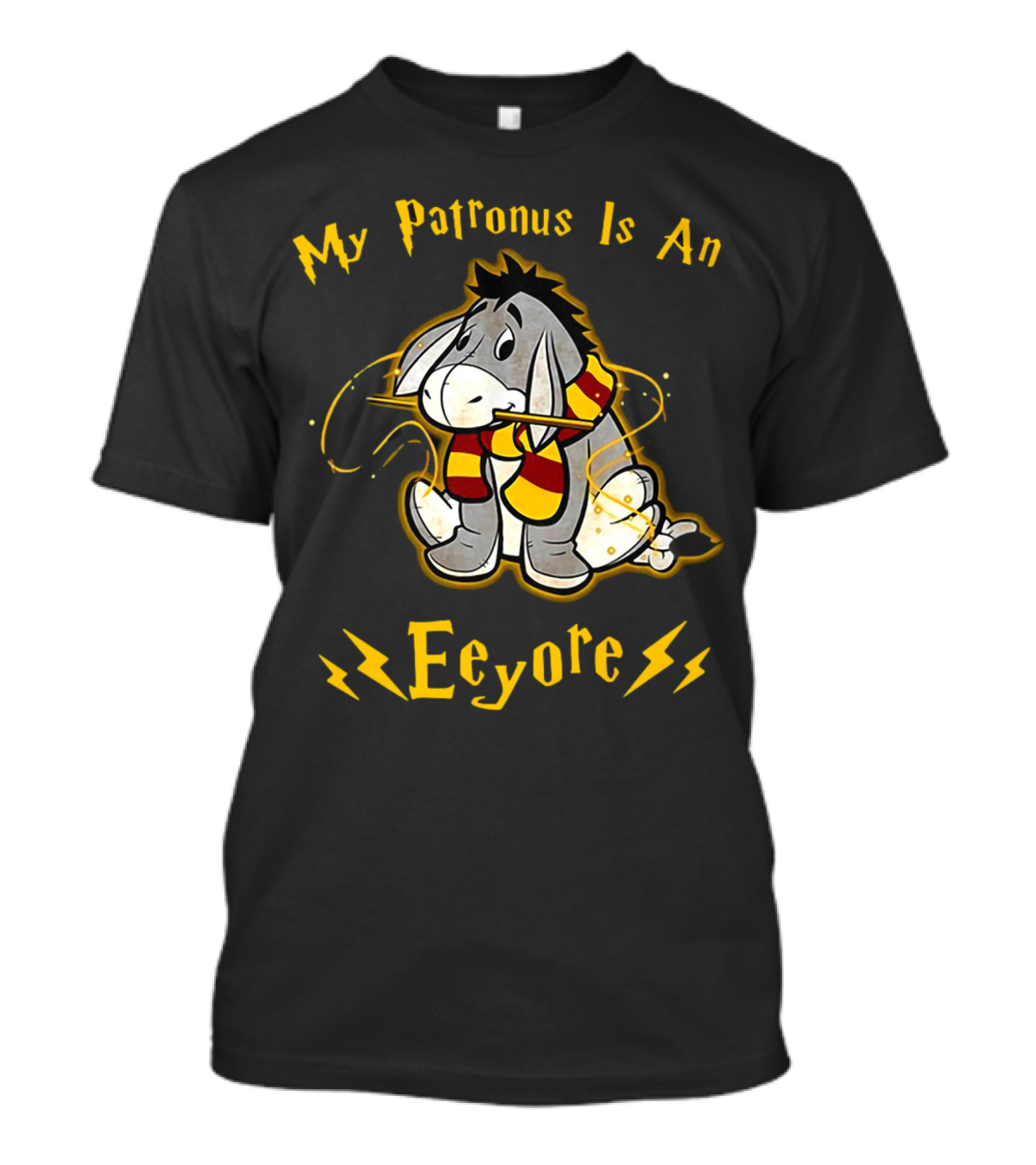 My Patronus Is An Eeyore With Scarf And Lightning Bolts T-Shirt