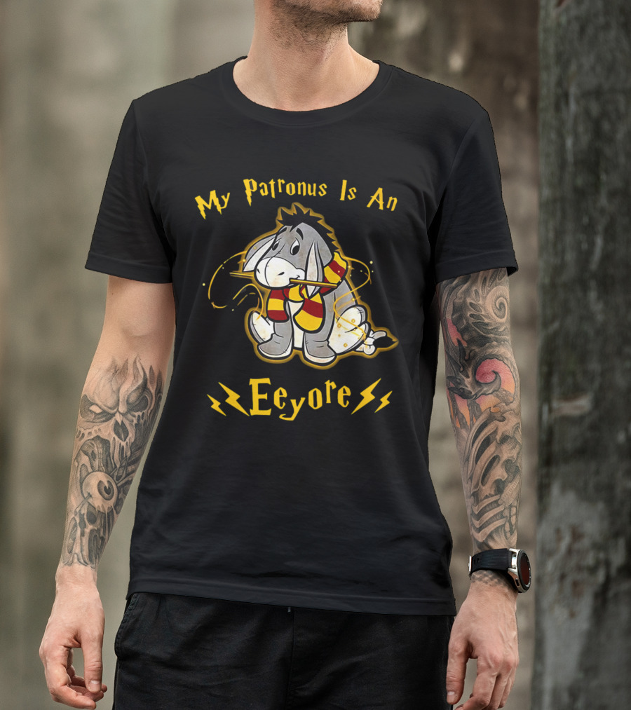 My Patronus Is An Eeyore With Scarf And Lightning Bolts T-Shirt