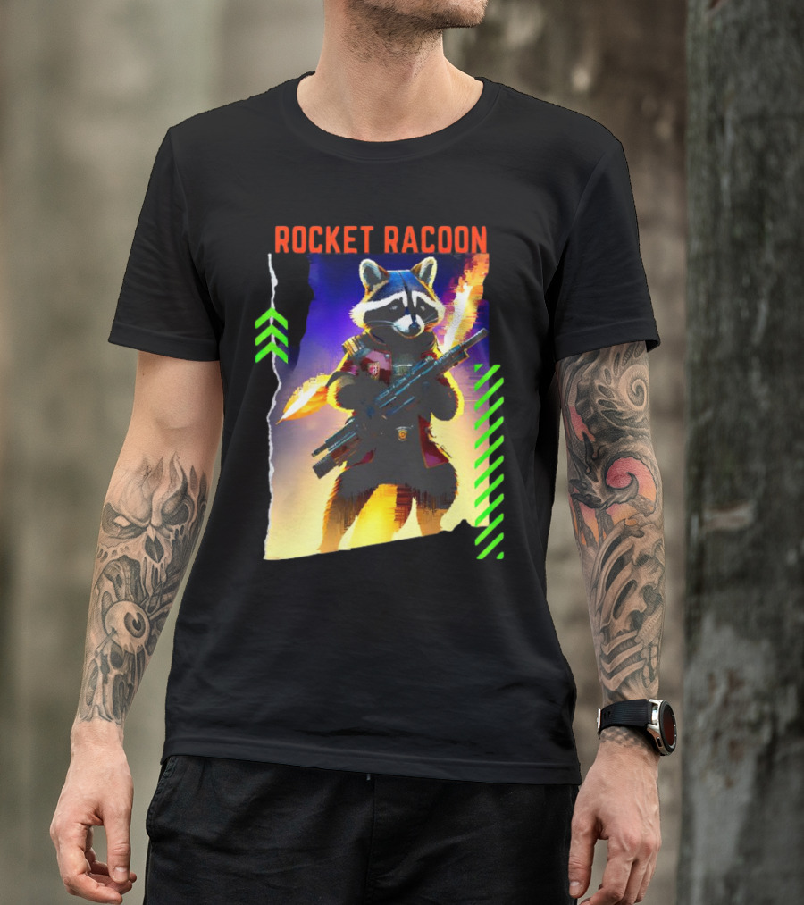 Rocket Raccoon Guardians Of The Galaxy Vol 3 Character T-Shirt