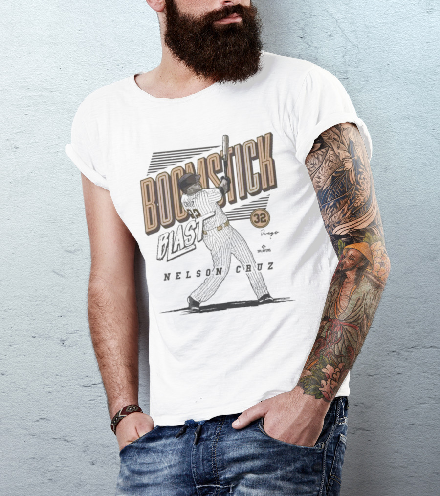 Boomstick Blast Nelson Cruz San Diego Padres 32 T-Shirt