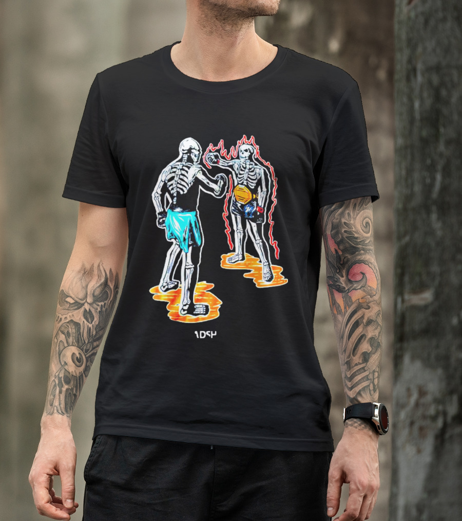 Skeletal Boxing Showdown 1DS4 Headshot Dead T-Shirt