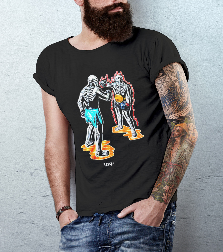 Skeletal Boxing Showdown 1DS4 Headshot Dead T-Shirt
