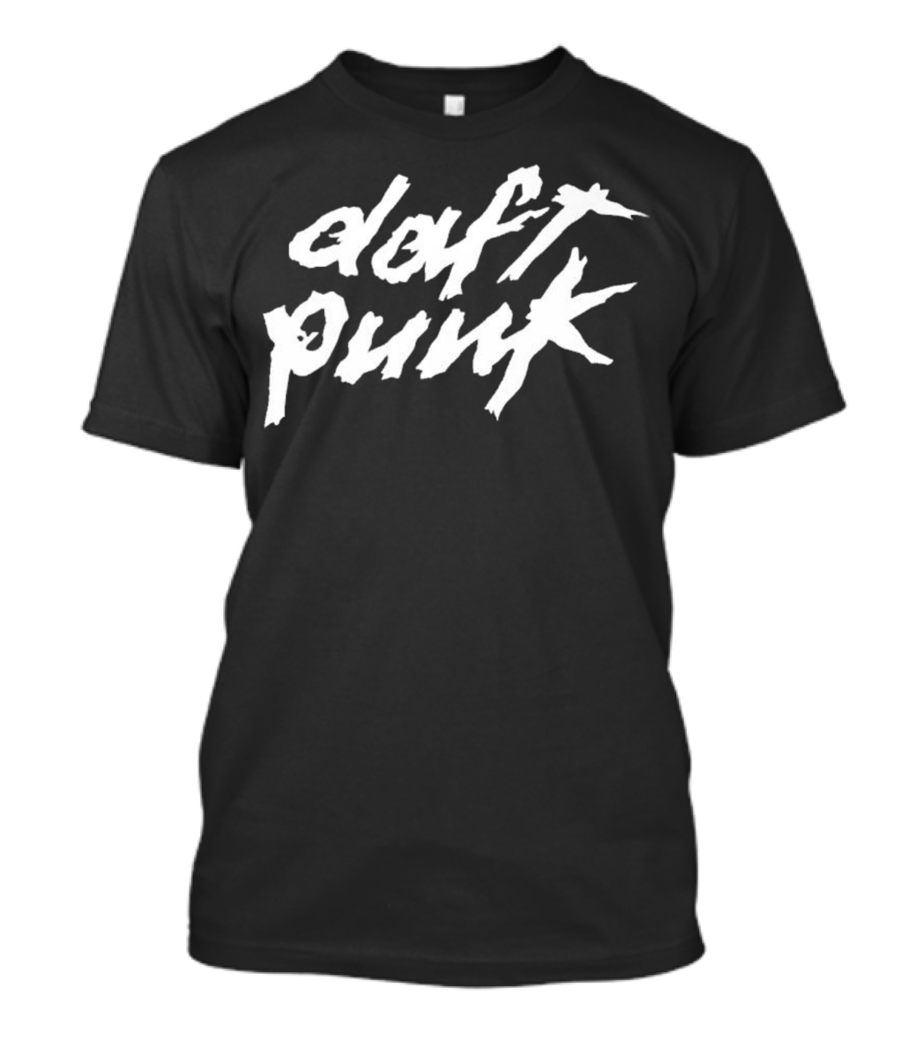 Daft Punk Text Logo White T-Shirt