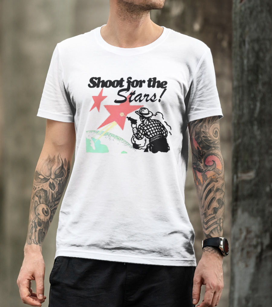 Shoot For The Stars Western Cowboy Cosmic Adventure T-Shirt