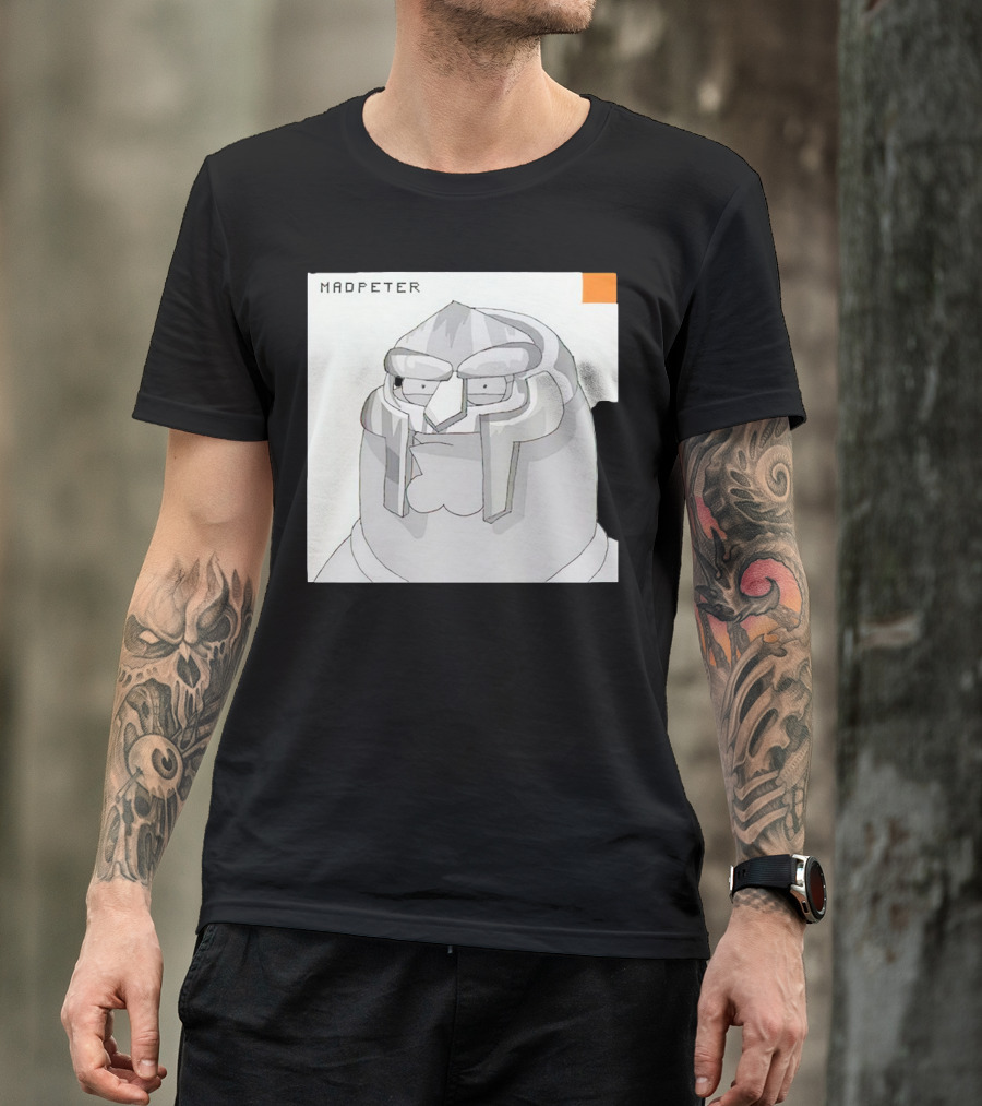 Mad Peter MF Doom Mask Cartoon T-Shirt