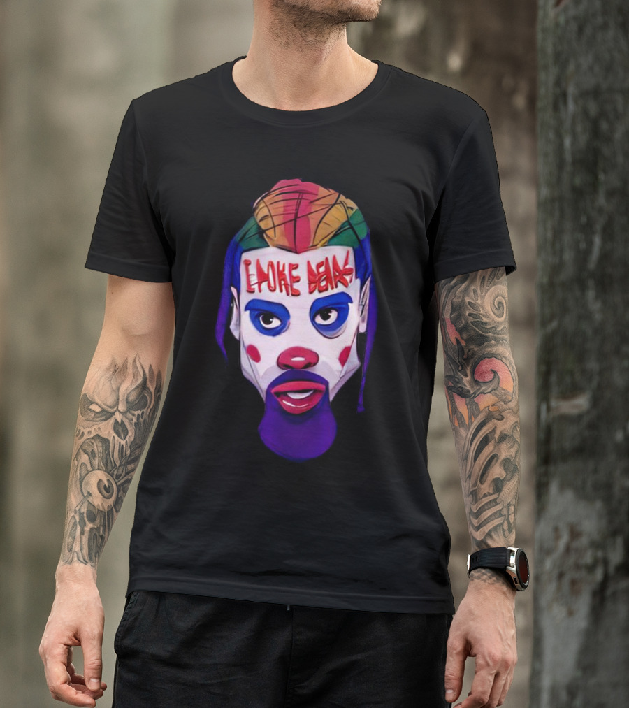 Dillon Brooks I Poke Bears Joker Face Colorful Hairstyle T-Shirt