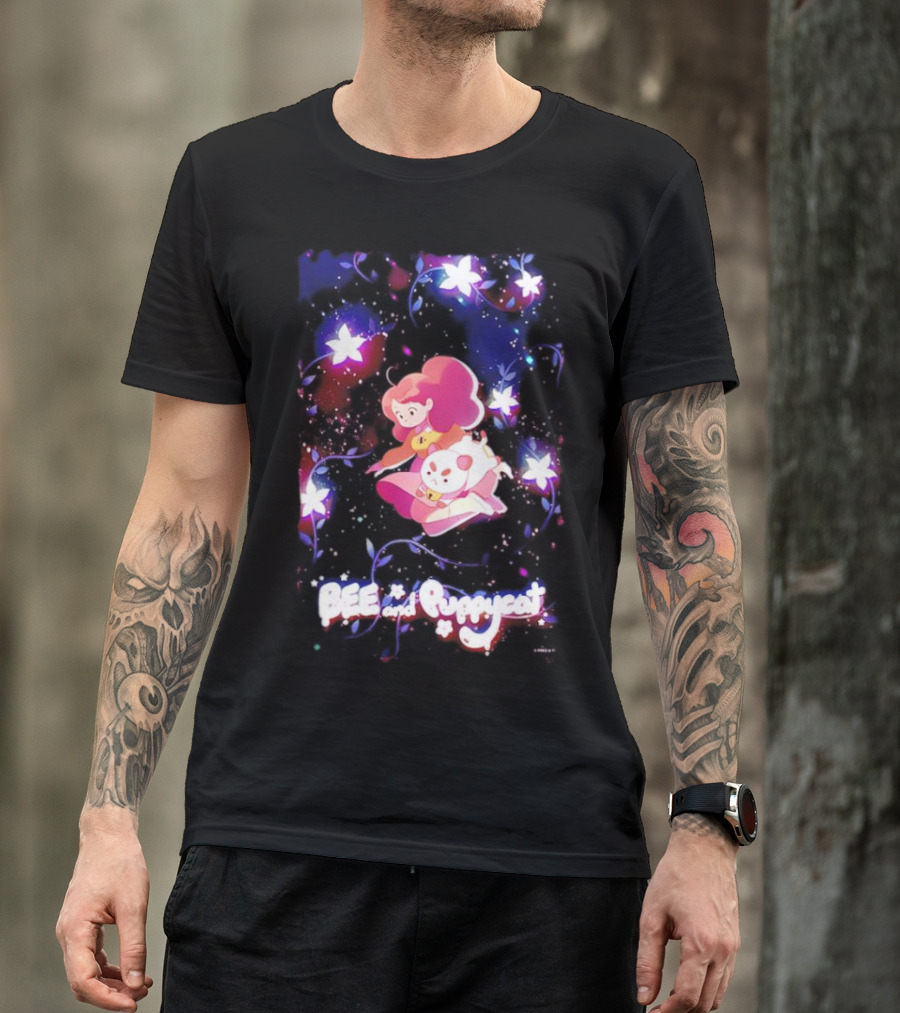 BEE And Puppycat Space Flowers Cosmic Adventure T-Shirt
