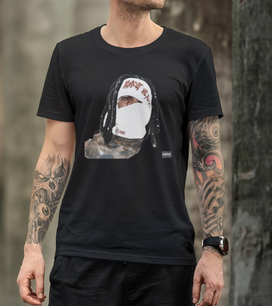 Almost Healed Lil Durk Explicit Content Masked Face T-Shirt