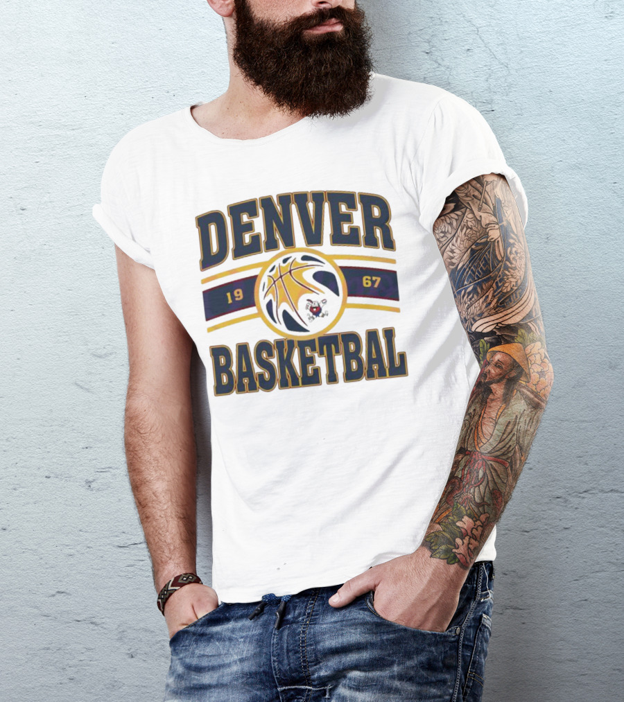 Denver Basketball 1967 Vintage Team T-Shirt