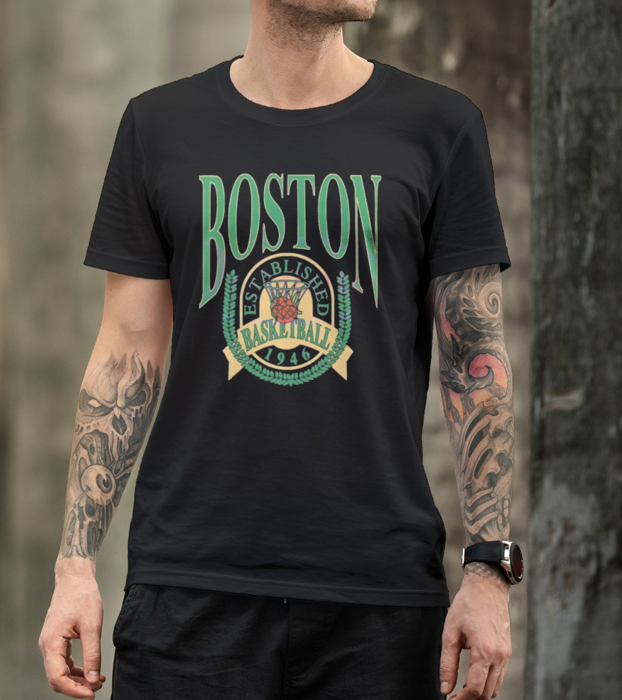 Boston Celtics Established Basketball 1946 NBA Season T-Shirt