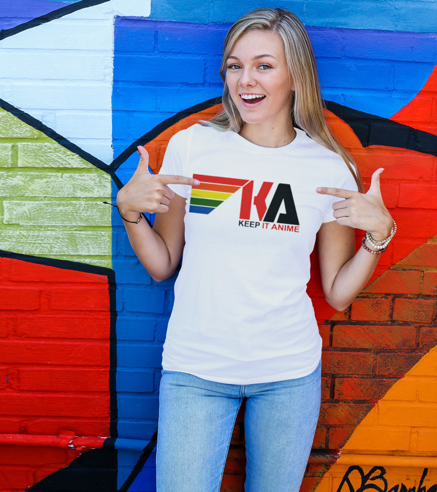 KEEP IT ANIME KA Rainbow Stripes T-Shirt