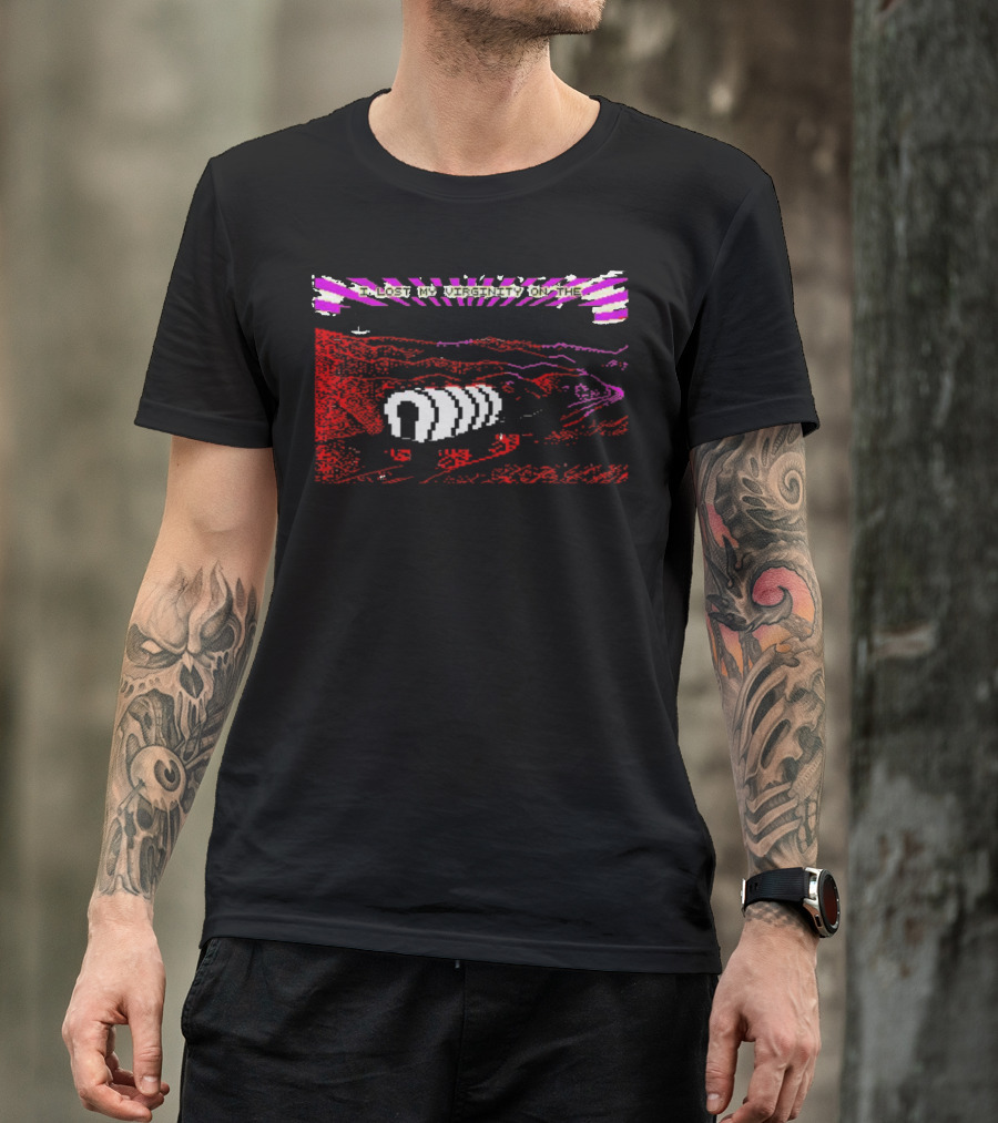 8-Bit Oregon Trail Wagon I Lost My Virginity On The Oregon Trail T-Shirt