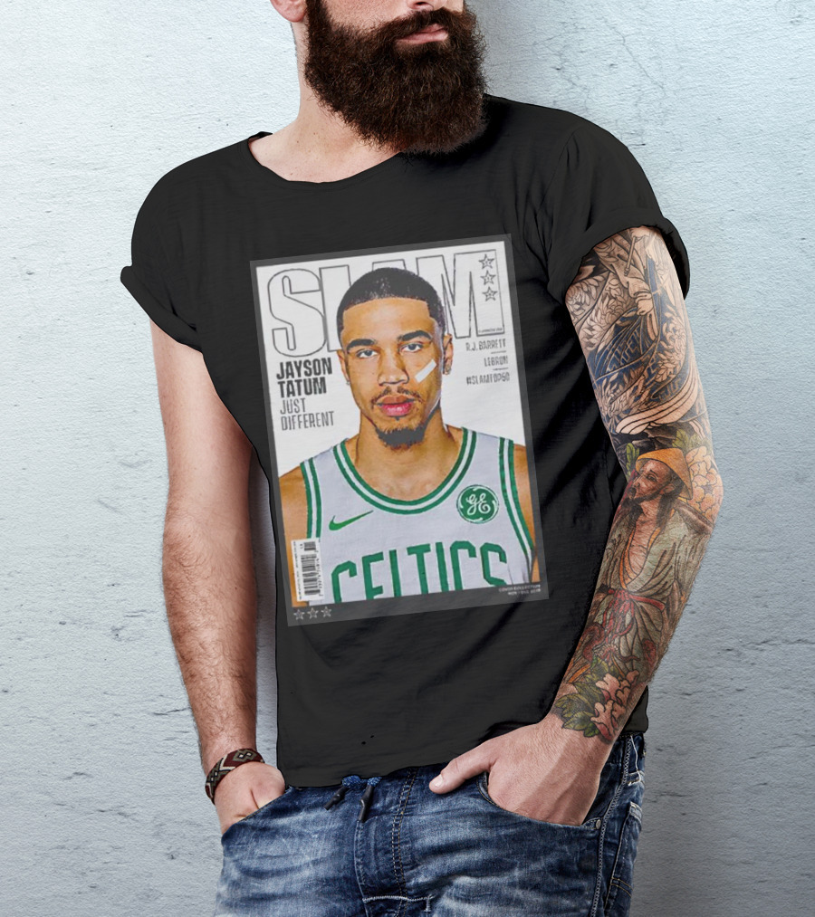 Slam Jayson Tatum Just Different Celtics Cover NBA Basketball Star T-Shirt