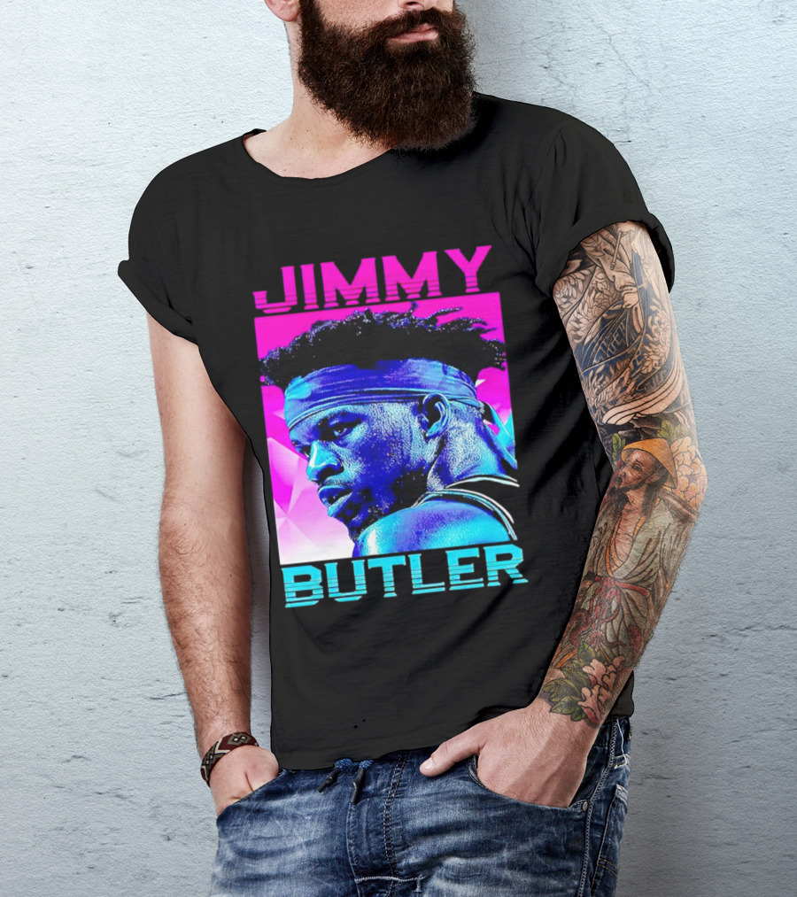 Jimmy Butler Retro Neon T-Shirt