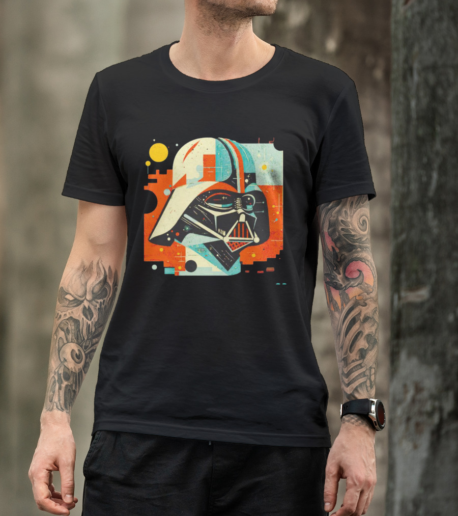 Darth Vader Dark Helmet Pop Art Retro T-Shirt