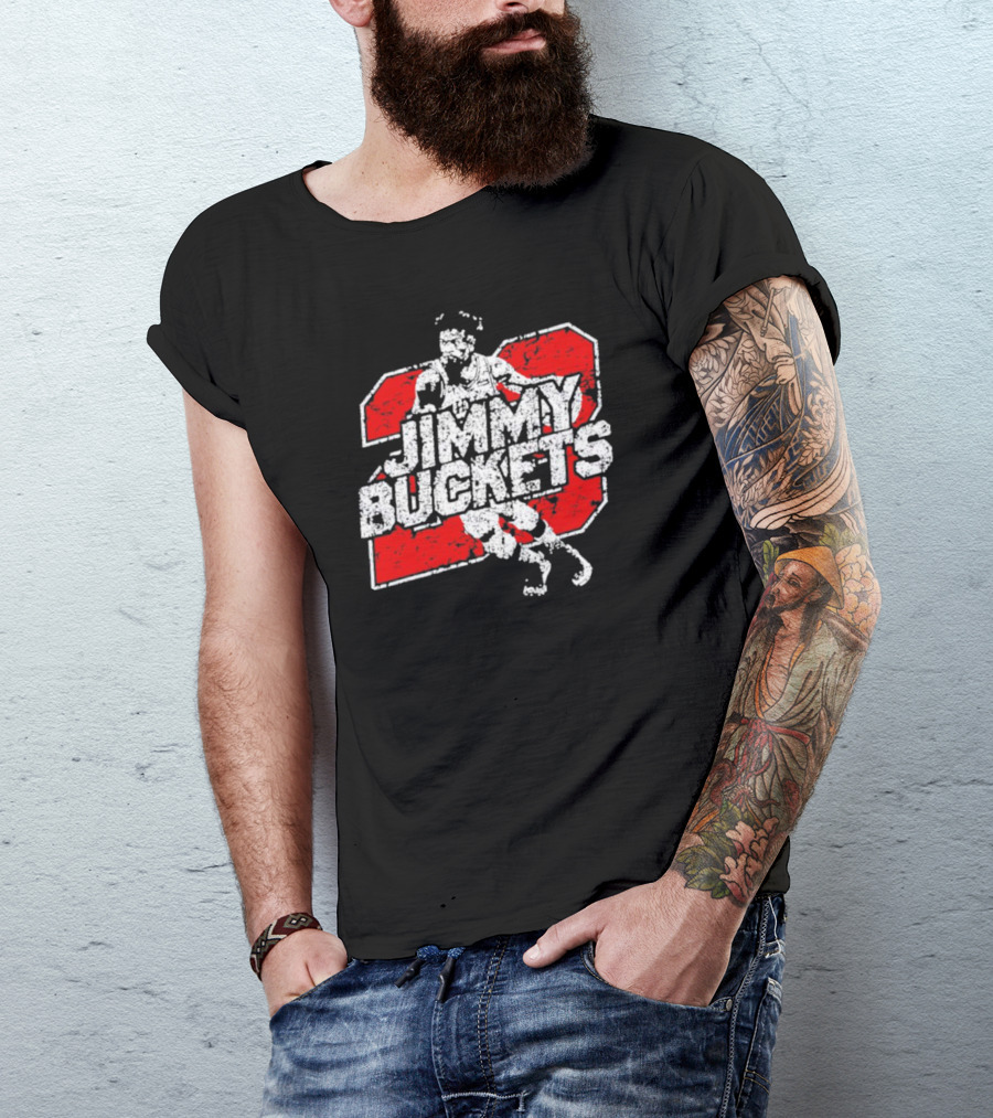 Jimmy Buckets Basketball Retro Athletic Style Player Number T-Shirt