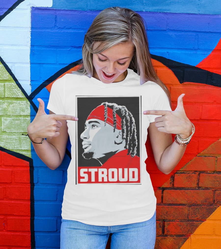 C.J. Stroud Ohio State Buckeyes Portrait Stroud T-Shirt
