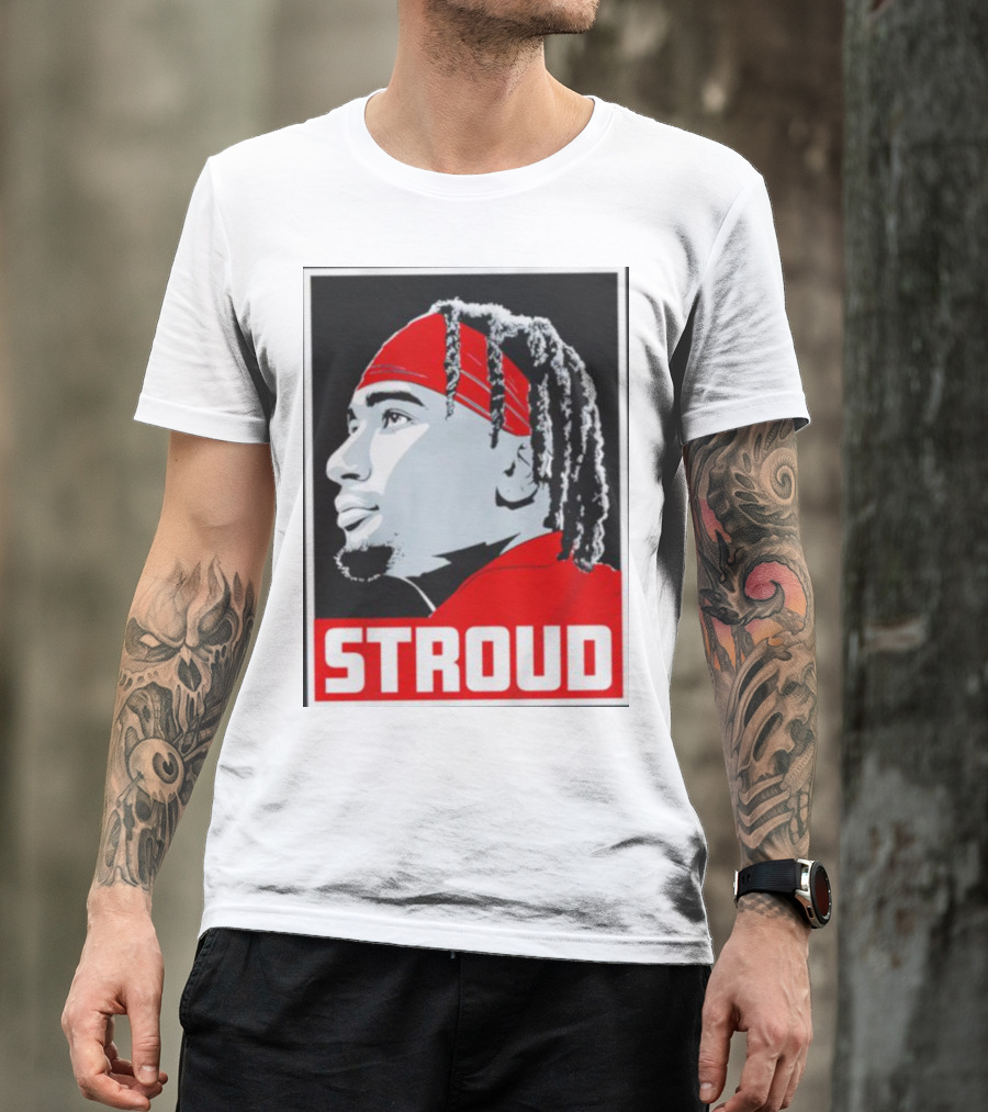 C.J. Stroud Ohio State Buckeyes Portrait Stroud T-Shirt