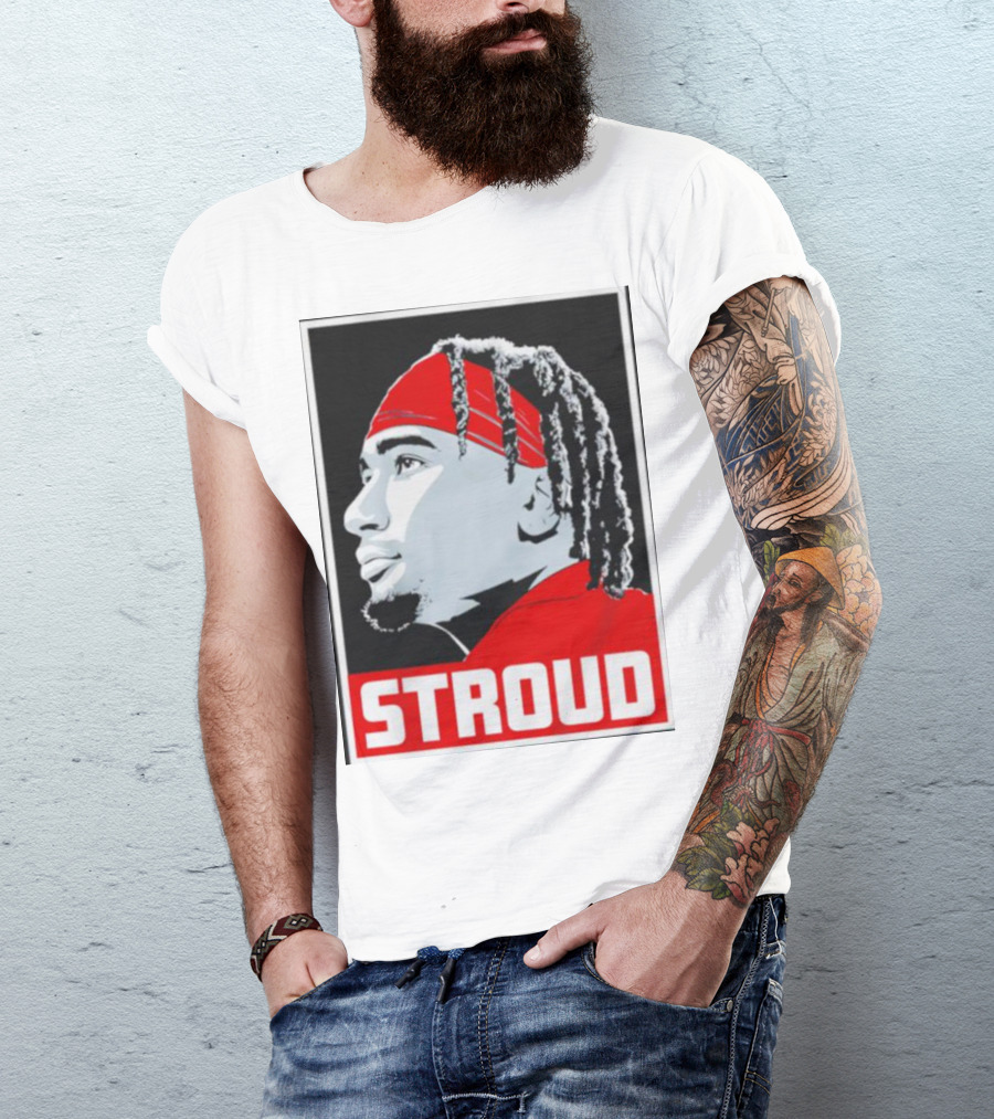 C.J. Stroud Ohio State Buckeyes Portrait Stroud T-Shirt