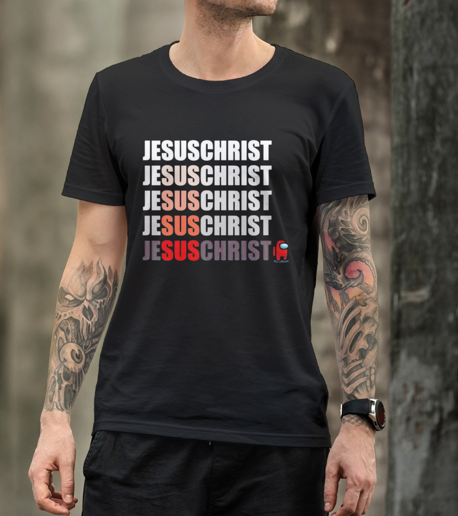 Jesus Christ Among Us Impostor Meme T-Shirt