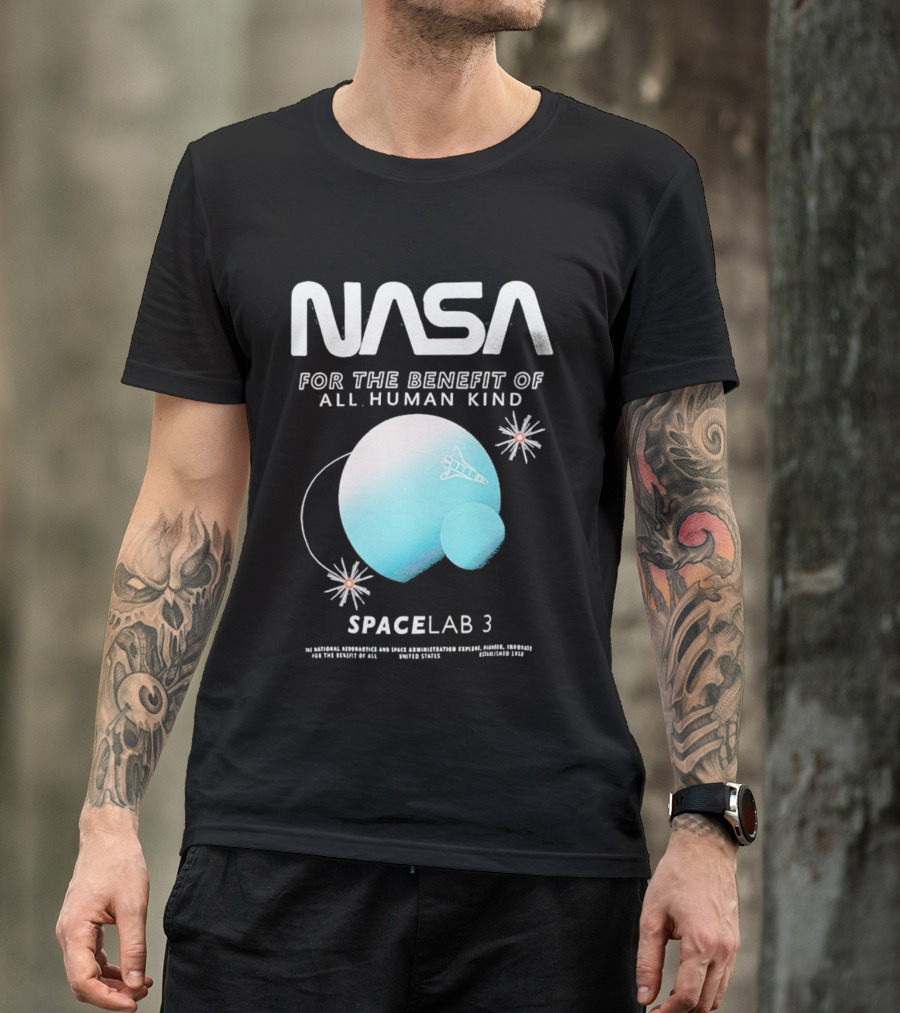 NASA Spacelab 3 For The Benefit Of All Human Kind T-Shirt