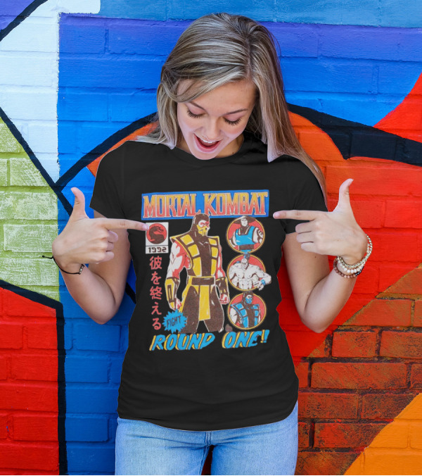 Mortal Kombat 1992 Fight Round One T-Shirt