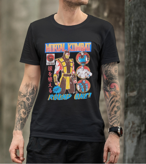 Mortal Kombat 1992 Fight Round One T-Shirt