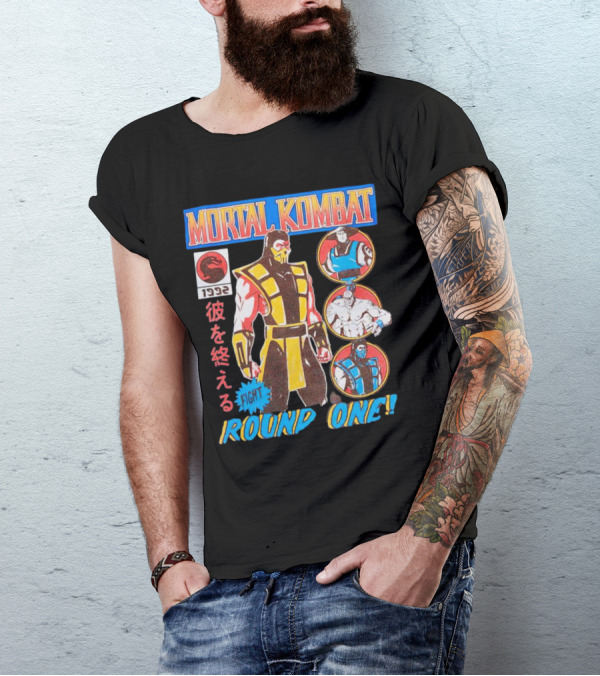 Mortal Kombat 1992 Fight Round One T-Shirt