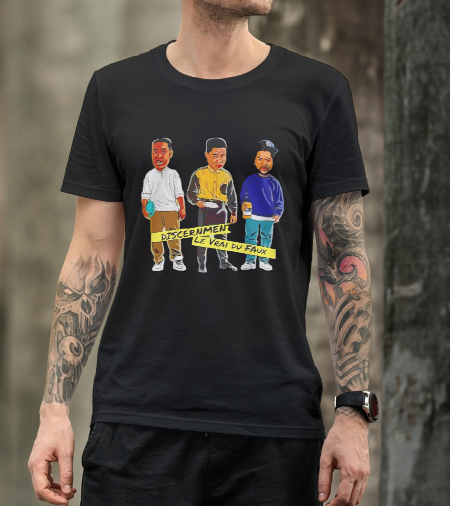 Discernment Le Vrai Du Faux Trio Iconic Figures T-Shirt