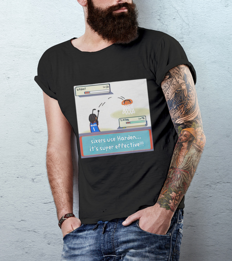 Sixers Use Harden It's Super Effective Basketball Reference T-Shirt