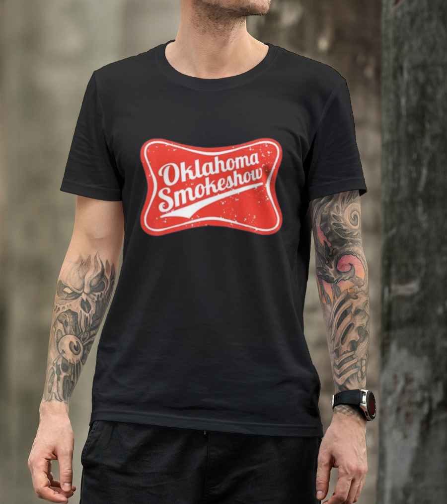 Oklahoma Smokeshow Retro Style Red T-Shirt