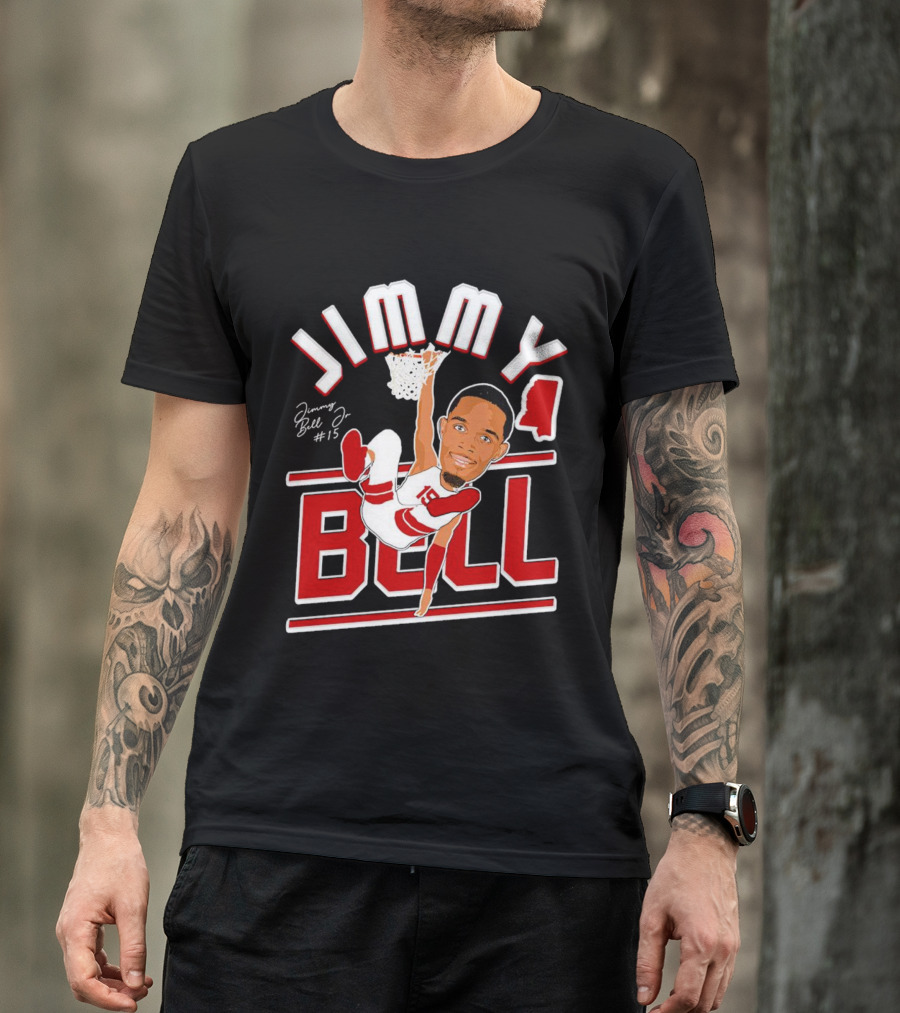 Jimmy Bell Jr. #15 Mississippi State Bulldogs Basketball Dunking T-Shirt